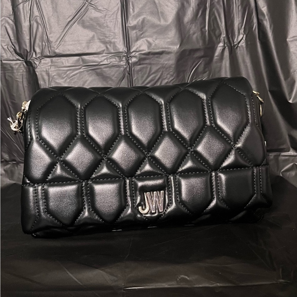 NWT!! Jason Wu Purse Black With Gold Metal Strap & Quilted Vegan Leather!